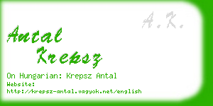 antal krepsz business card